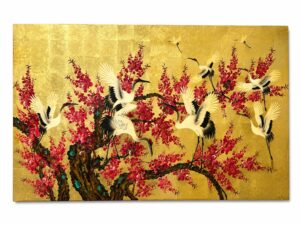Tranh Đào Xuân Và Bạc Nổi